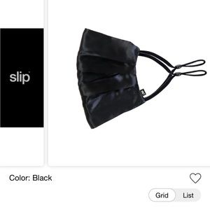 Nwt sealed slip black reusable mask
